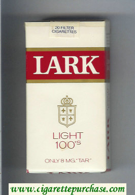 Lark Light 100s white and red soft box Cigarettes