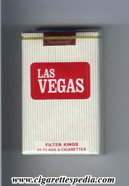 Las Vegas white and red Cigarettes soft box