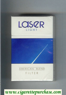 Laser Light American Blend Filter Cigarettes hard box
