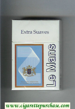 Le Mans Extra Suaves hard box Cigarettes