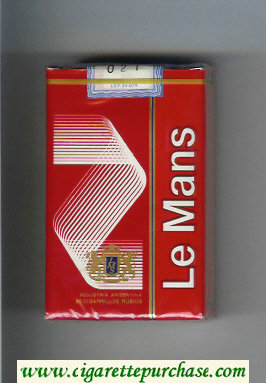 Le Mans red Cigarettes soft box