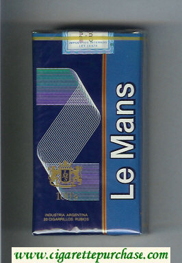 Le Mans 100s blue Cigarettes soft box