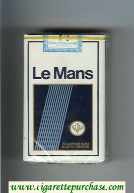 Le Mans white and blue Cigarettes soft box