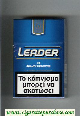 Leader blue Cigarettes hard box