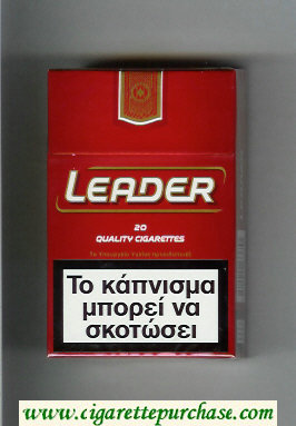 Leader red Cigarettes hard box