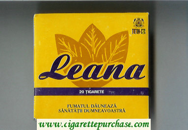 Leana cigarettes wide flat hard box