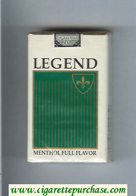 Legend Menthol Full Flavor cigarettes soft box