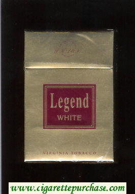 Legend White cigarettes hard box