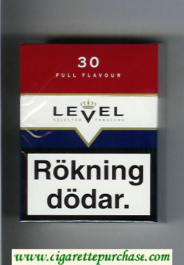 Level 30 Full Flavour cigarettes hard box