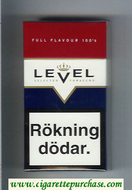 Level Full Flavour 100s cigarettes hard box