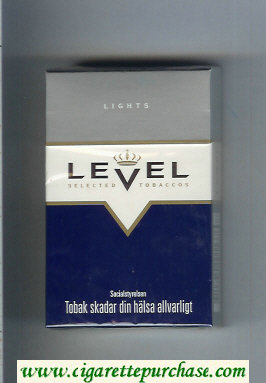 Level Lights cigarettes hard box