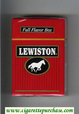 Lewiston Full Flavor Box cigarettes hard box