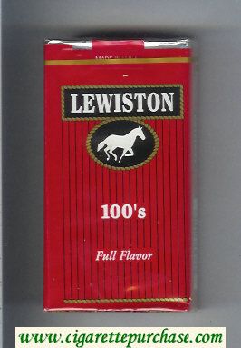 Lewiston 100s Full Flavor cigarettes soft box