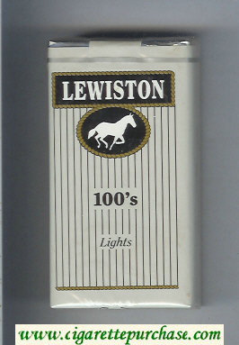 Lewiston 100s Lights cigarettes soft box