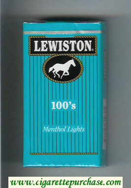 Lewiston 100s Menthol Lights cigarettes soft box