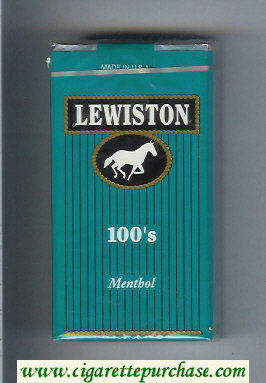 Lewiston 100s Menthol cigarettes soft box