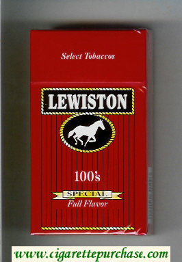 Lewiston Special Full Flavor 100s cigarettes hard box