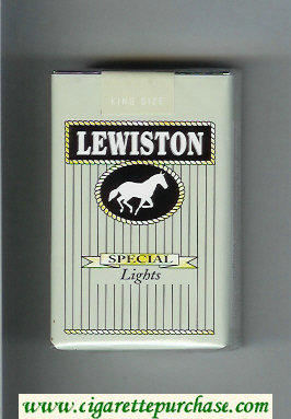 Lewiston Special Lights cigarettes soft box