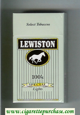 Lewiston Special Lights 100s cigarettes hard box