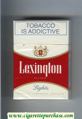 Lexington Lights Filter cigarettes hard box