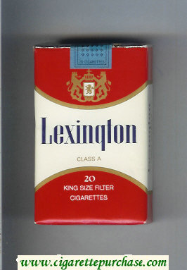 Lexington 20 King Size Filter cigarettes soft box