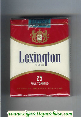 Lexington Filter 25 Full Toasted cigarettes soft box