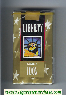 Liberty Lights 100s cigarettes soft box