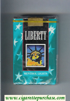 Liberty Menthol Lights cigarettes soft box