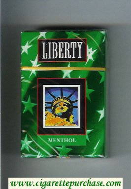 Liberty Menthol cigarettes hard box