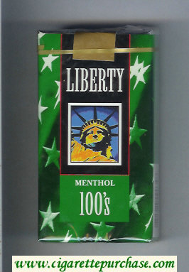 Liberty Menthol 100s cigarettes soft box