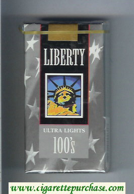 Liberty Ultra Lights 100s cigarettes soft box