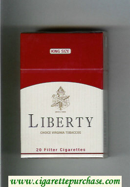 Liberty Choice Virginia Tobaccos cigarettes hard box
