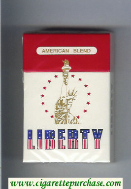 Liberty American Blend cigarettes hard box