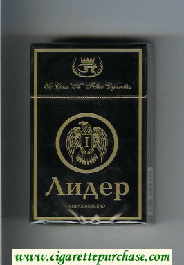 Lider T American Blend cigarettes hard box