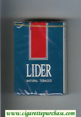 Lider Natural Tobacco cigarettes soft box