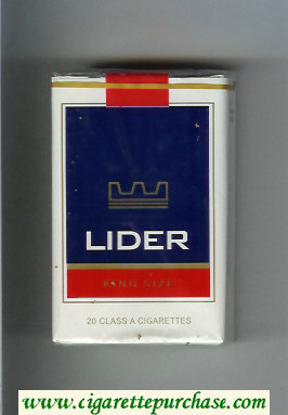 Lider King Size cigarettes soft box