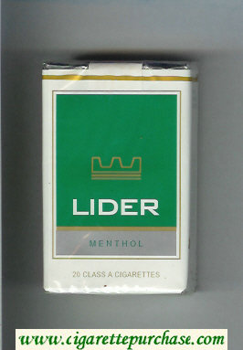 Lider Menthol cigarettes soft box