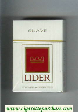 Lider Suave cigarettes hard box