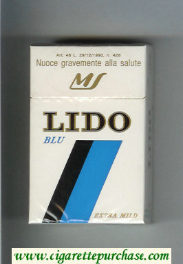 Lido Blu Extra Mild cigarettes hard box