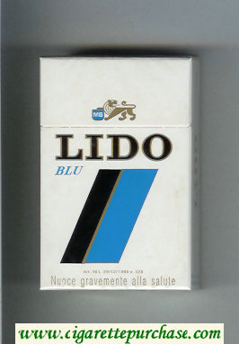 Lido Blu cigarettes hard box