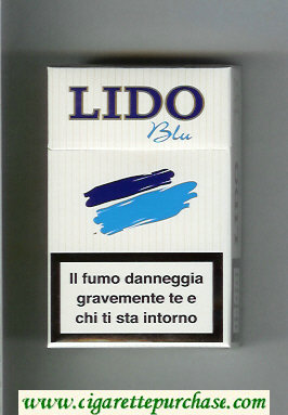 Lido Blu hard box cigarettes