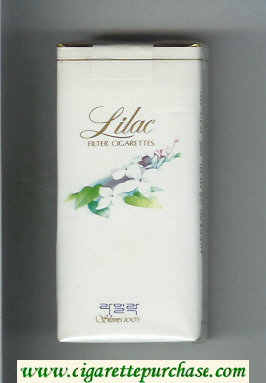 Lilac 100s cigarettes soft box