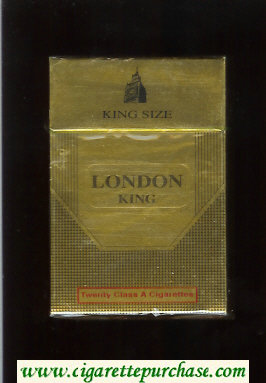 London King Size cigarettes hard box