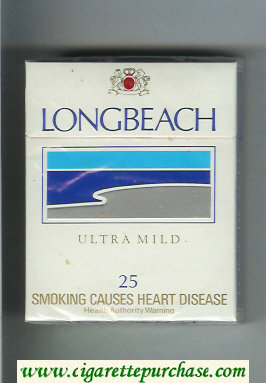 Longbeach Ultra Mild 25 cigarettes hard box