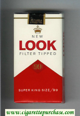 Look New Filter Tipped Super King Size 99 100s cigarettes soft box