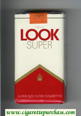 Look New Super 100s Super Size Filter cigarettes soft box