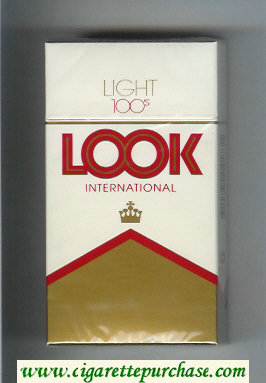 Look International Light 100s cigarettes hard box