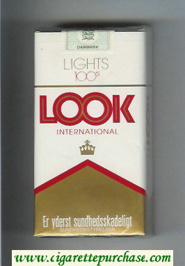 Look International Light 100s cigarettes soft box