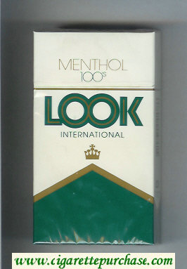 Look International Menthol 100s cigarettes hard box