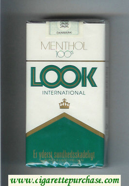Look International Menthol 100s cigarettes soft box